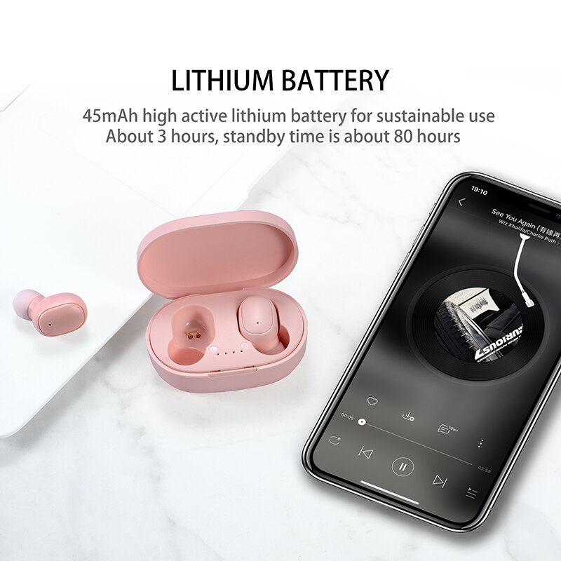 A6S TWS Earphones Wireless Blu - Esports Gaming Earbuds 评论和价格