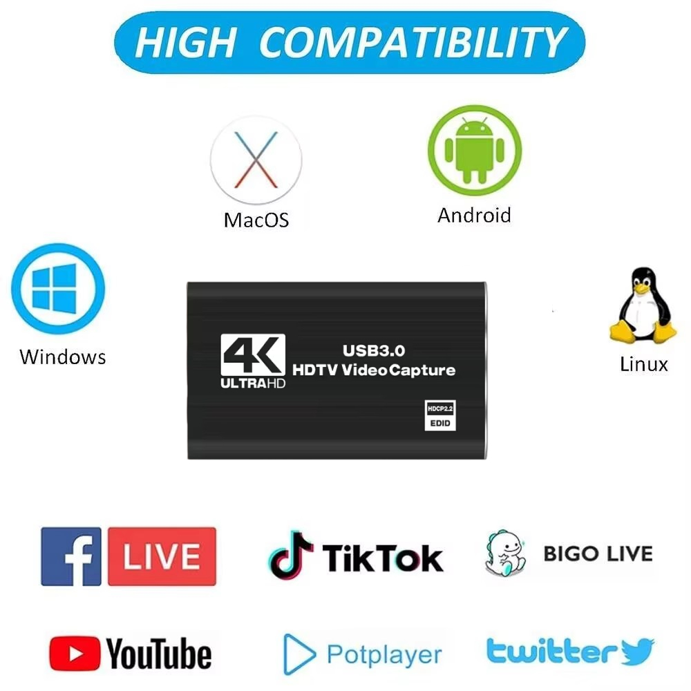 Roreta 4K USB 3.0 Video Captur - Capture Card 4K Hdmi 评论和价格