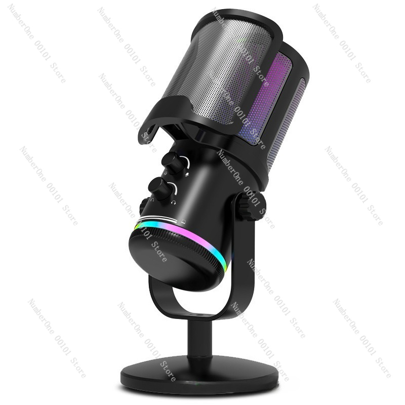 USB RGB Condenser Microphone D - Streaming Mic Condenser 评论和价格