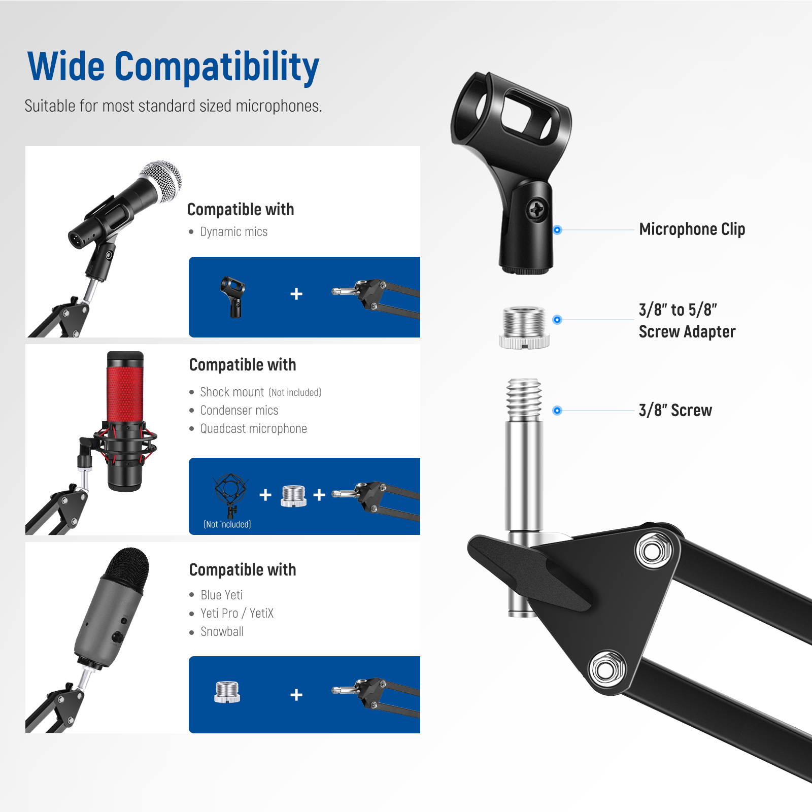 Neewer Microphone Arm Stand, S - Microphone Arm Boom 评论和价格